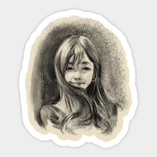 Girl portrait Sticker